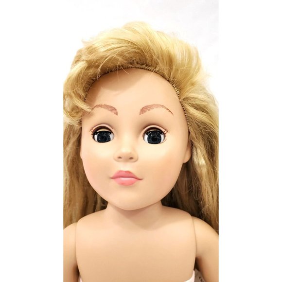 Madame ALEXANDER Toyworks 18" GIRL DOLL blonde hair blue-gray eyes NO CLOTHES - Picture 3 of 12